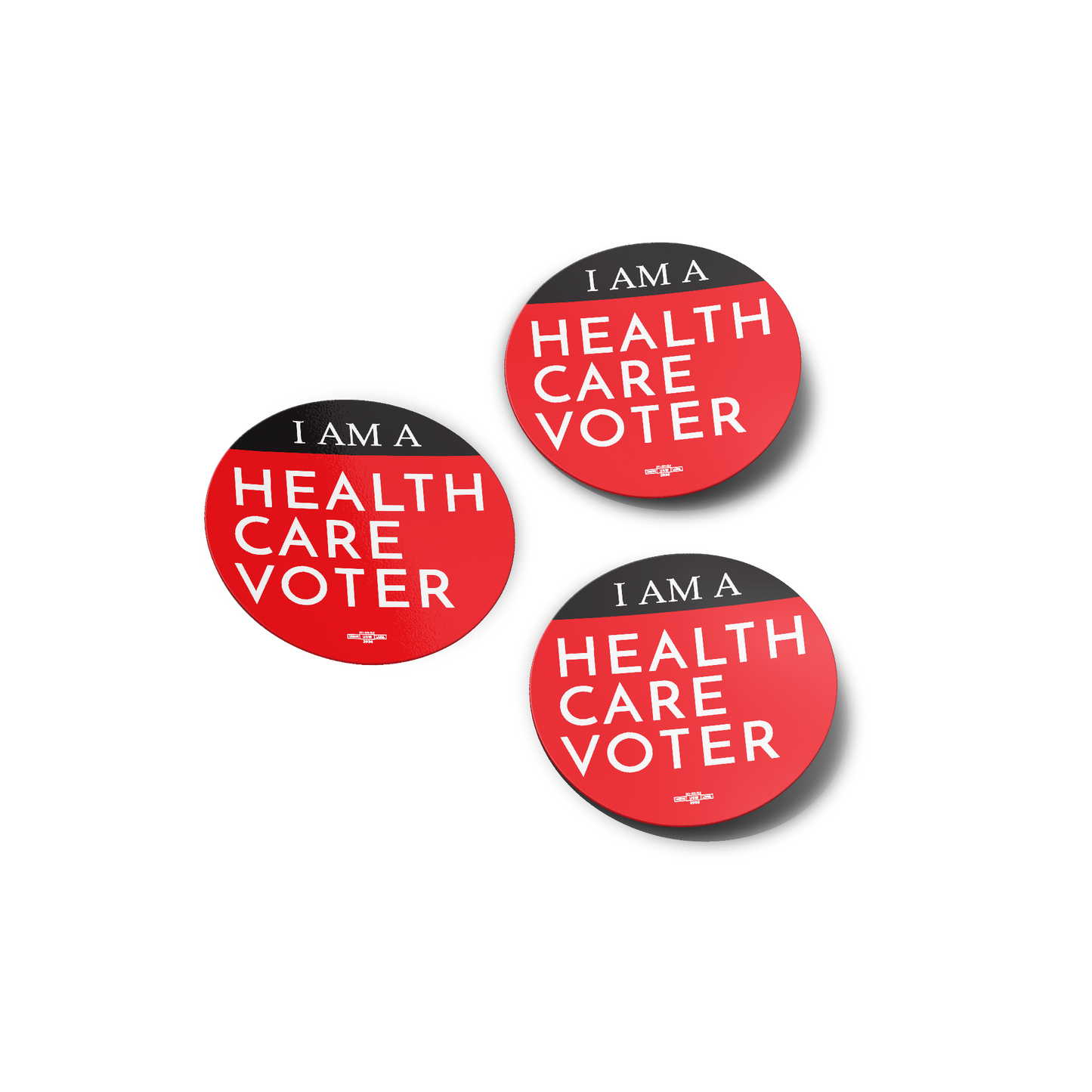 I Am A Health Care Voter Sticker 3 Pack
