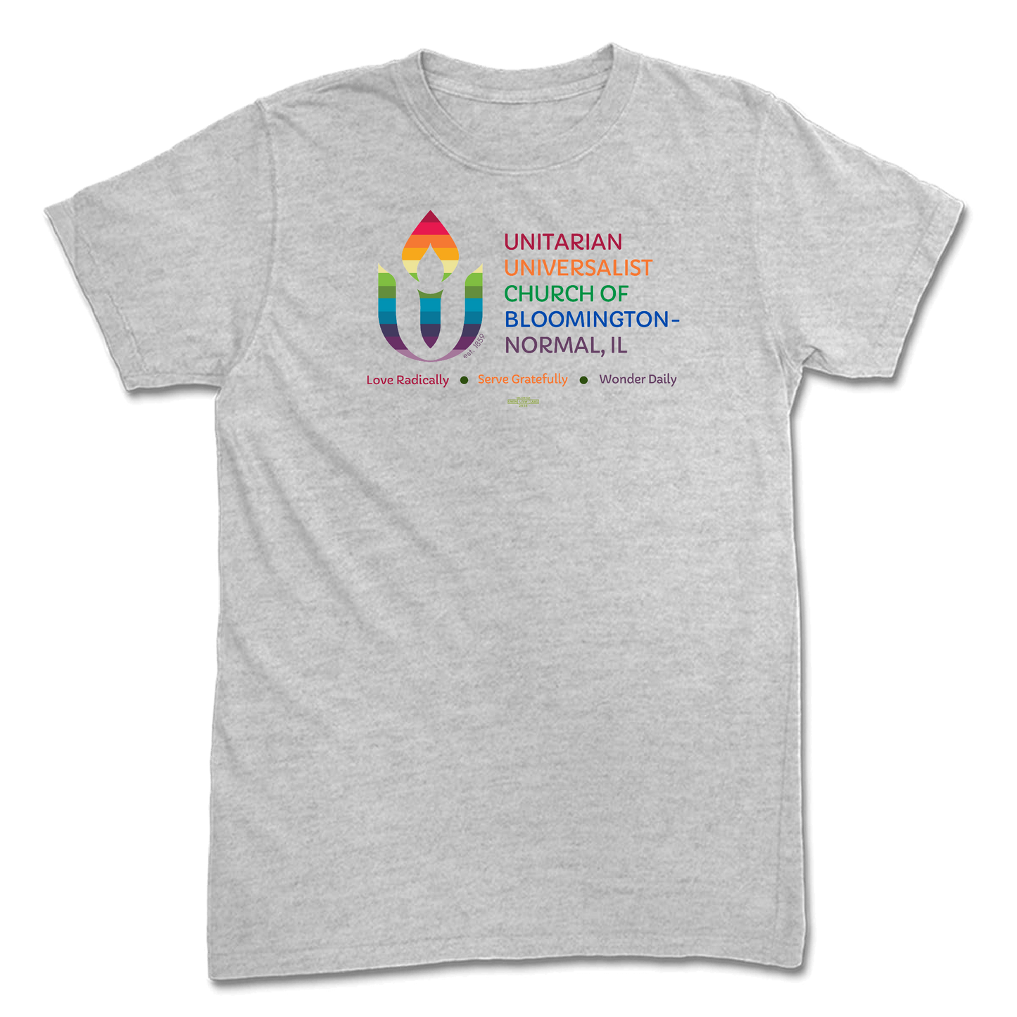 Rainbow Chalice logo Heather T-Shirt