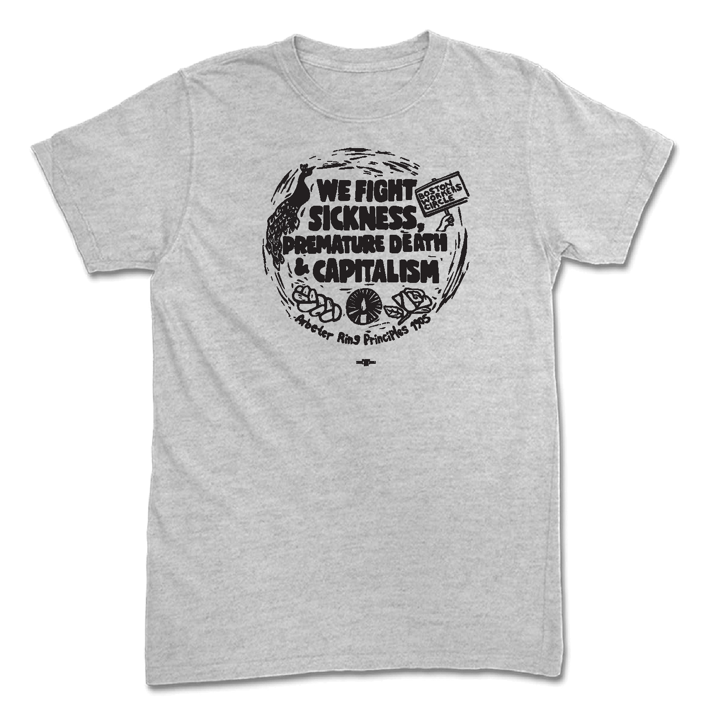 We Fight Sickness Heather Tee - Adult