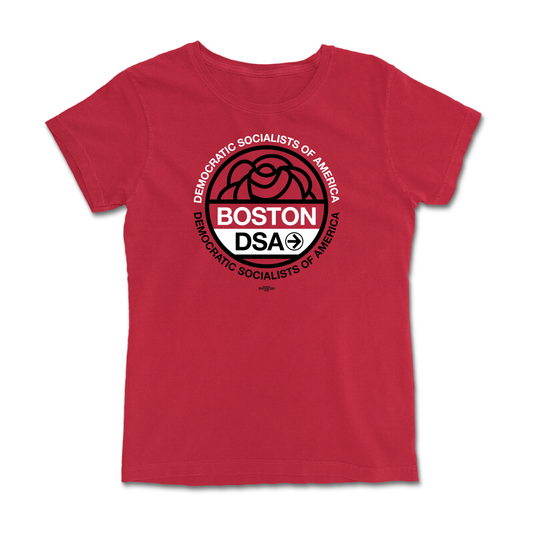 Boston DSA Logo Femme Red Tee