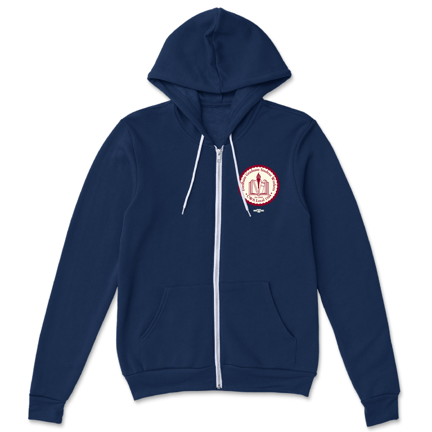 Emblem Zip Hoodie