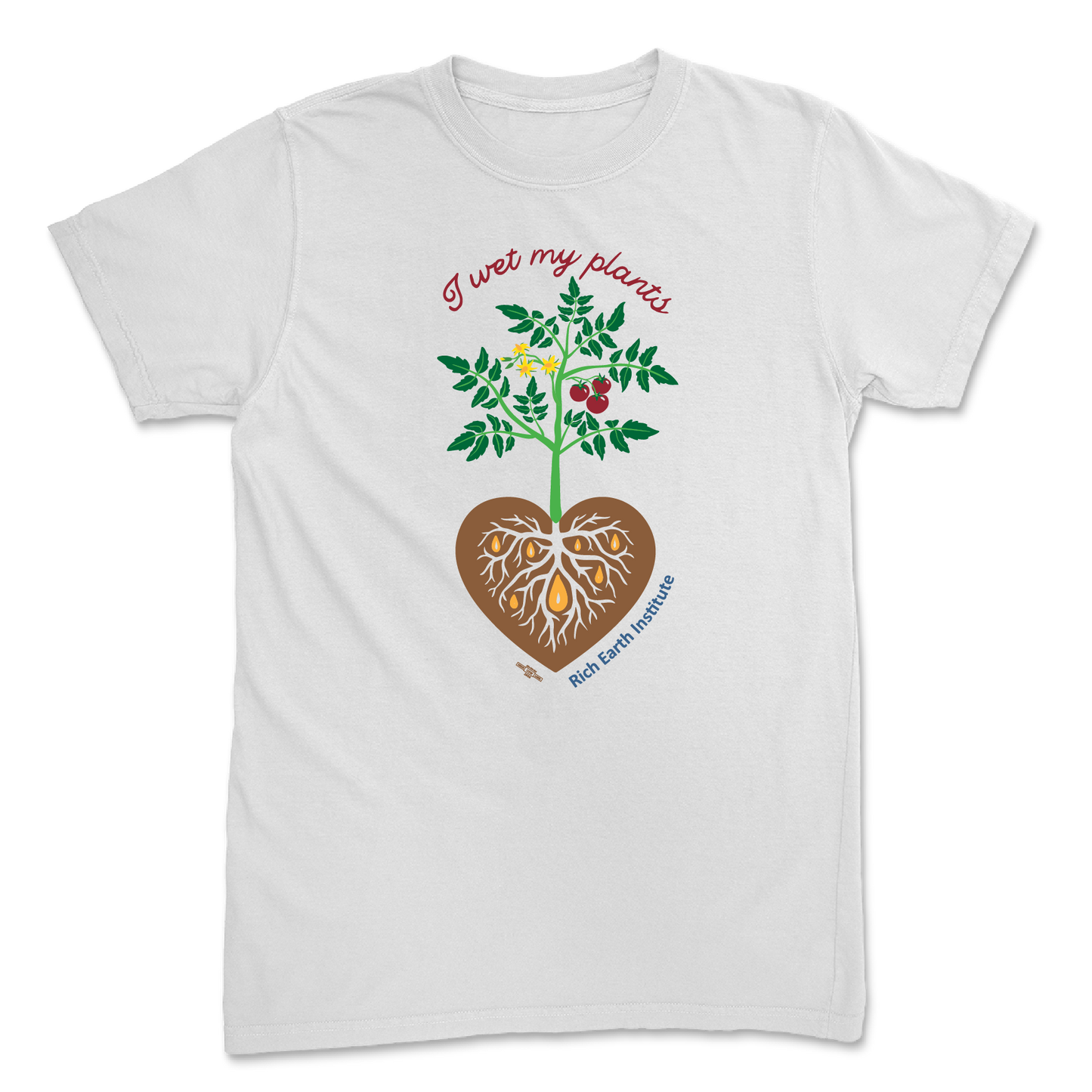 I Wet My Plants White T-Shirt