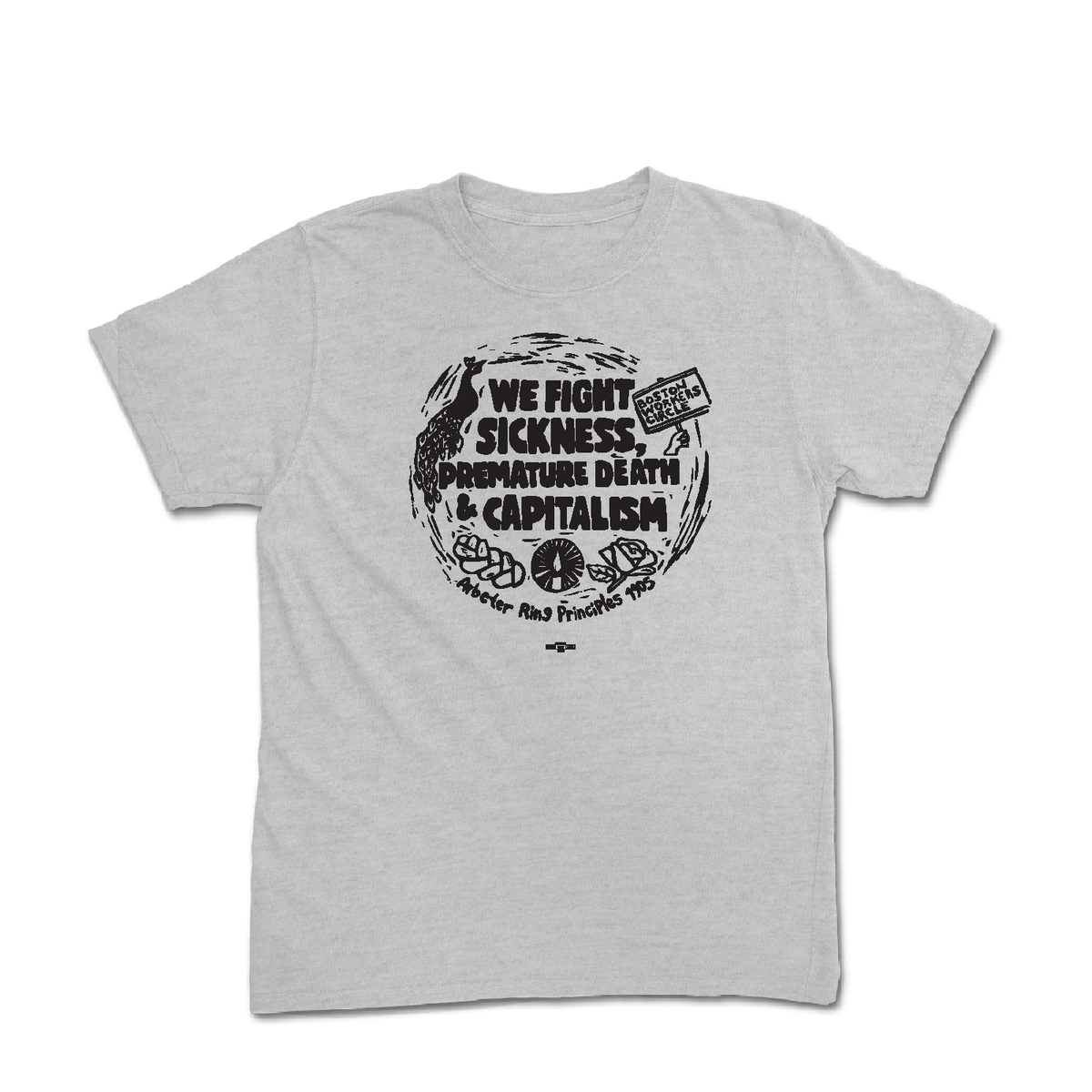 We Fight Sickness Heather Tee - Youth