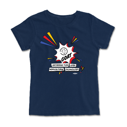 GOAT Logo Navy Tee