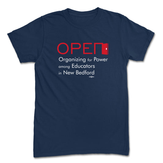 OPEN Logo Navy Tee