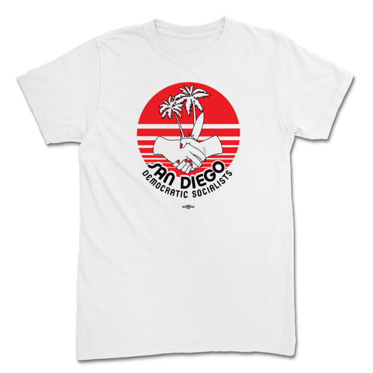 San Diego Democratic Socialists White Tee