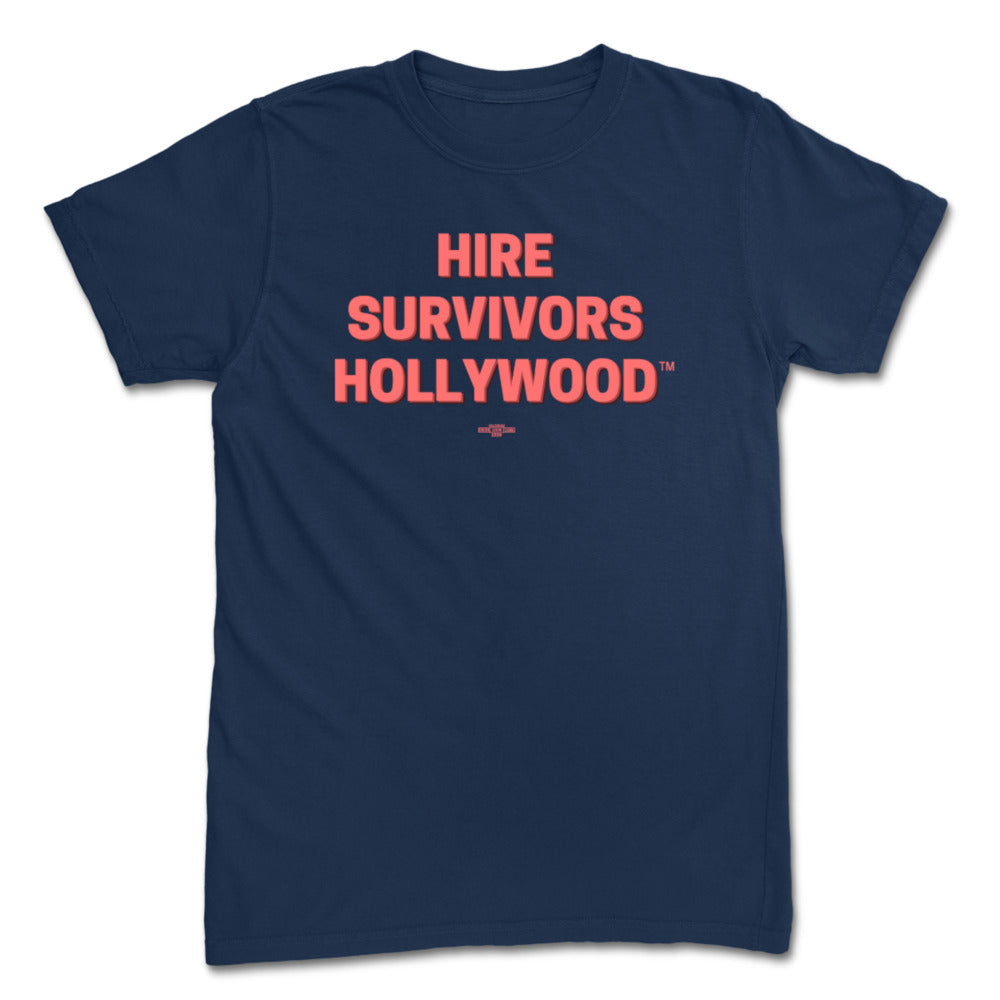 Hire Survivors Hollywood Navy T-Shirt