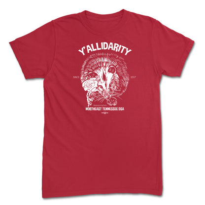 Y'allidarity Possum Red T-Shirt