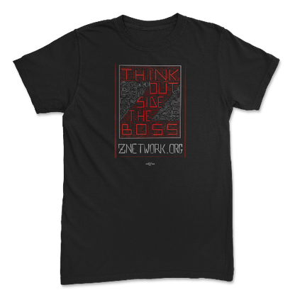 "Think Outside The Boss" Black Tee