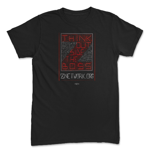 "Think Outside The Boss" Black Tee