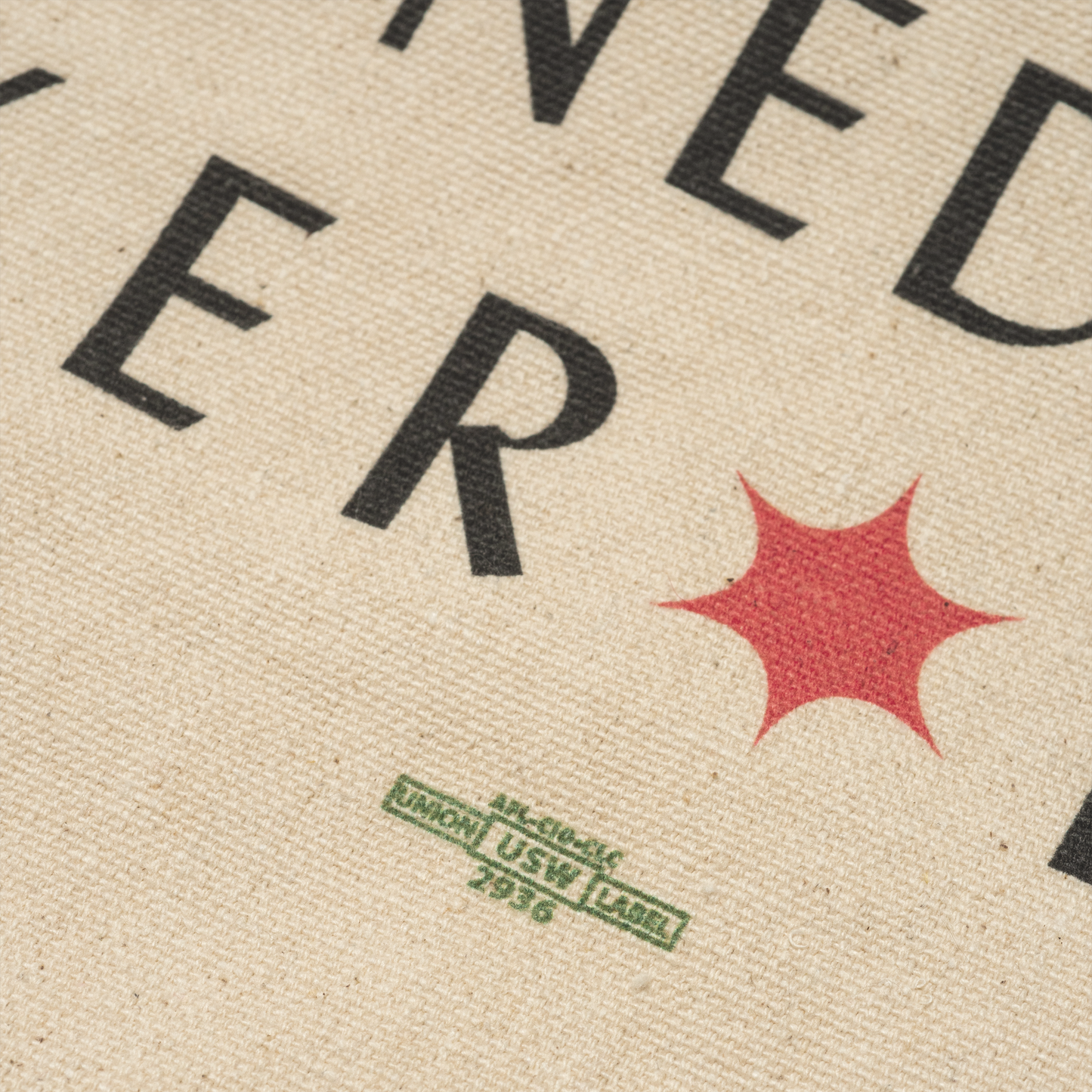 Chicago Cane Block Text Tote