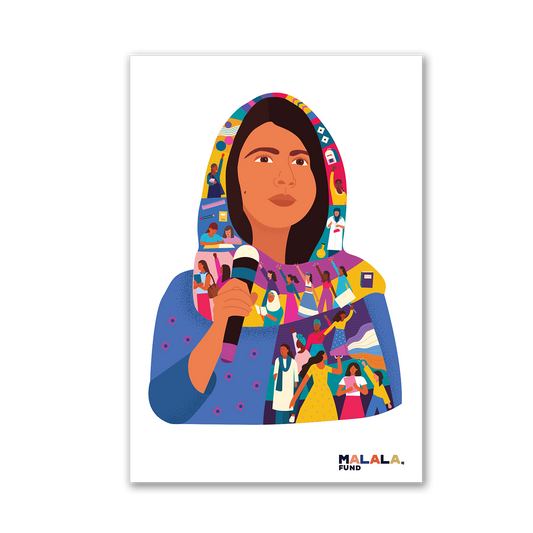 Malala Takes The Mic Poster