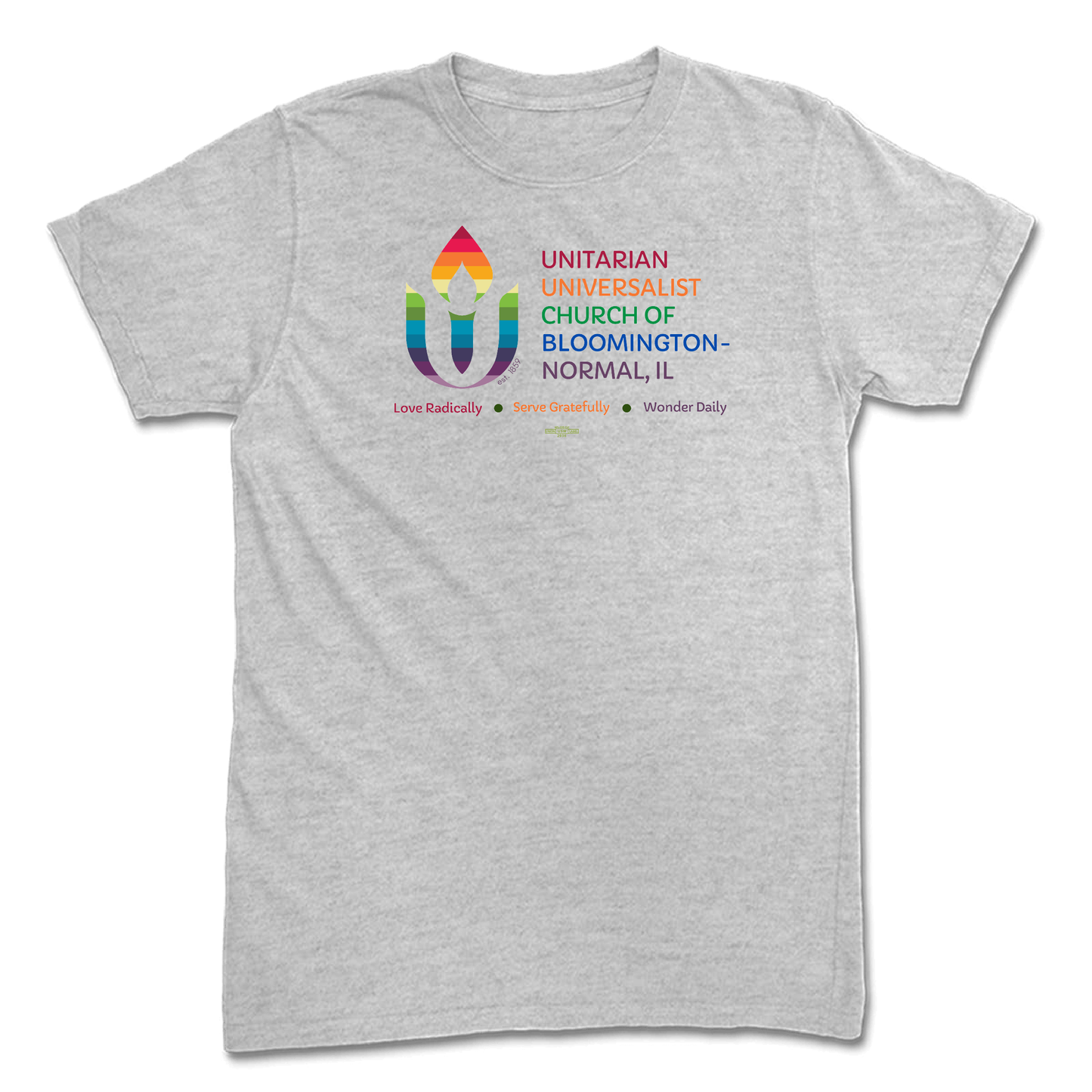 Rainbow Chalice logo Heather T-Shirt