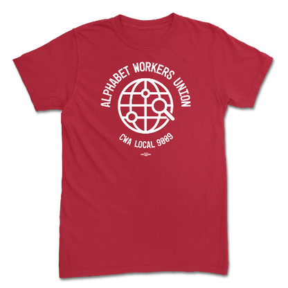 Alphabet Workers Union Red Tee