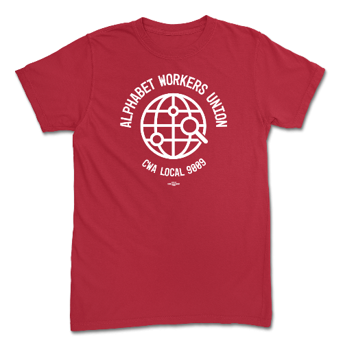 Alphabet Workers Union Red Tee