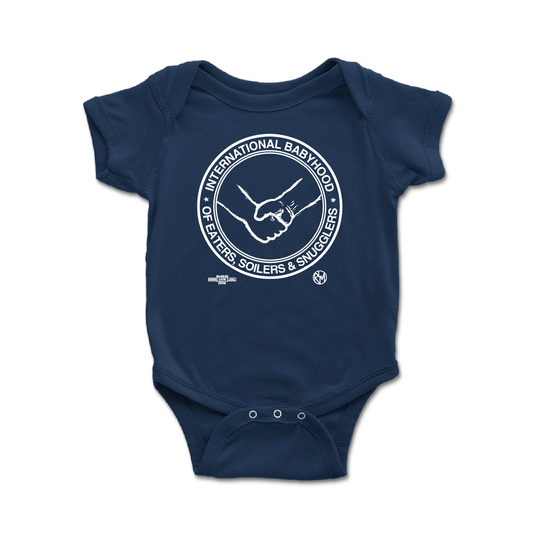 International babyhood Navy Onesie