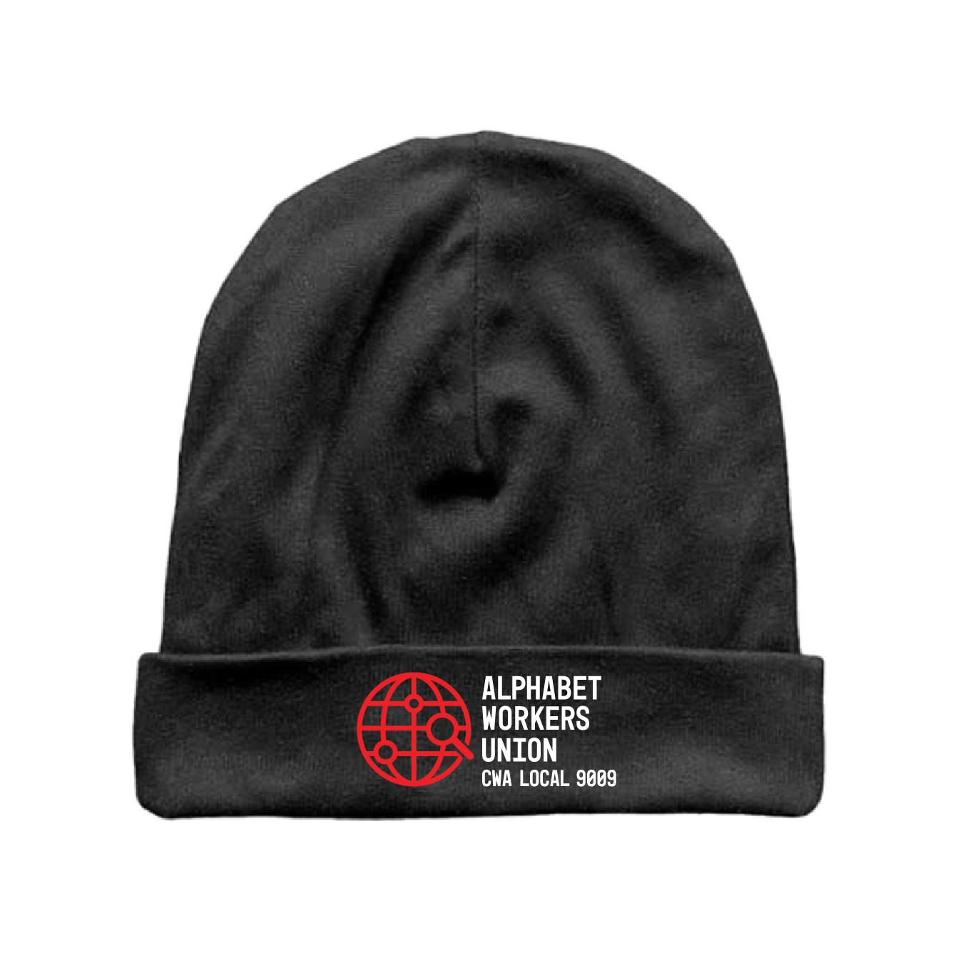 Alphabet Workers Union Black Beanie