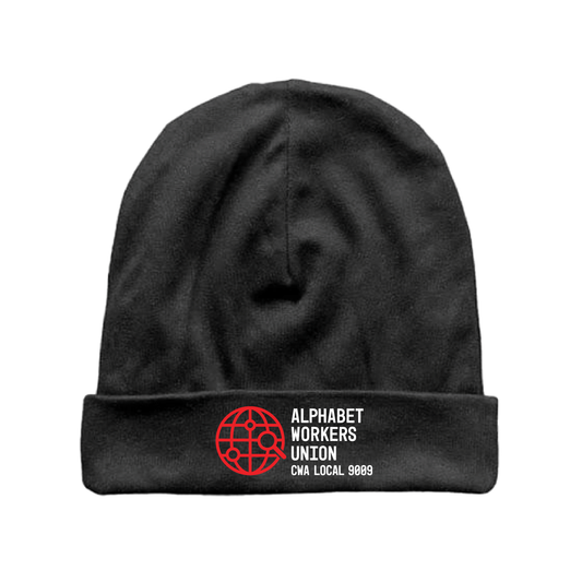 Alphabet Workers Union Black Beanie