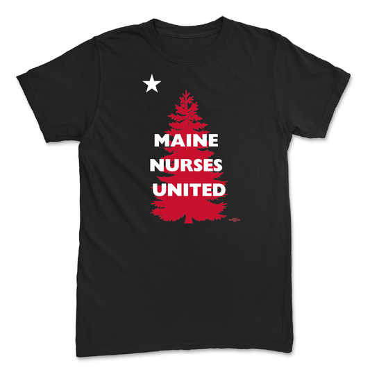 Maine Nurses United Unisex Black T-Shirt