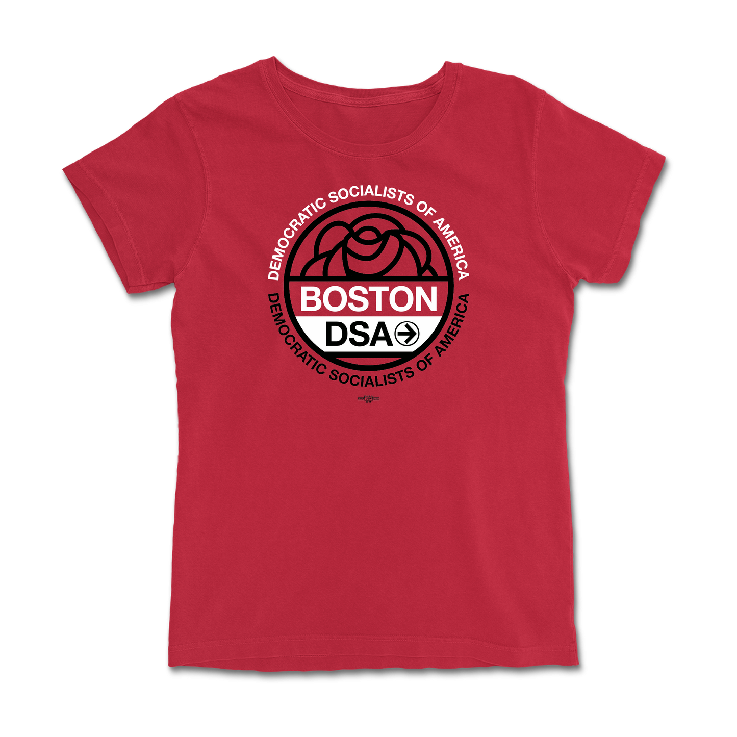 Boston DSA Logo Femme Red Tee