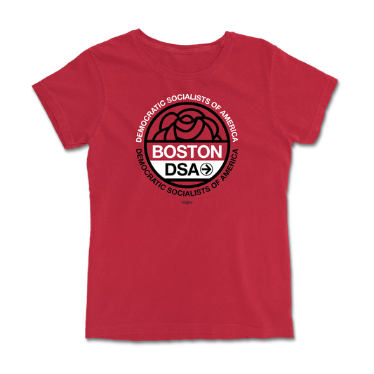 Boston DSA Logo Femme Red Tee