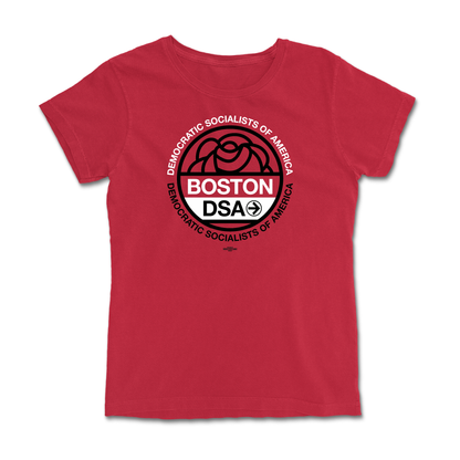 Boston DSA Logo Femme Red Tee