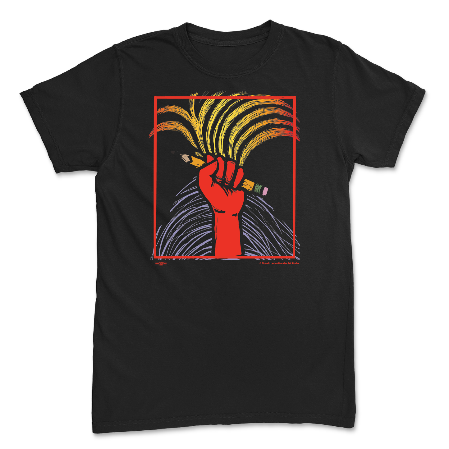 Teacher Fist Black Unisex Tee