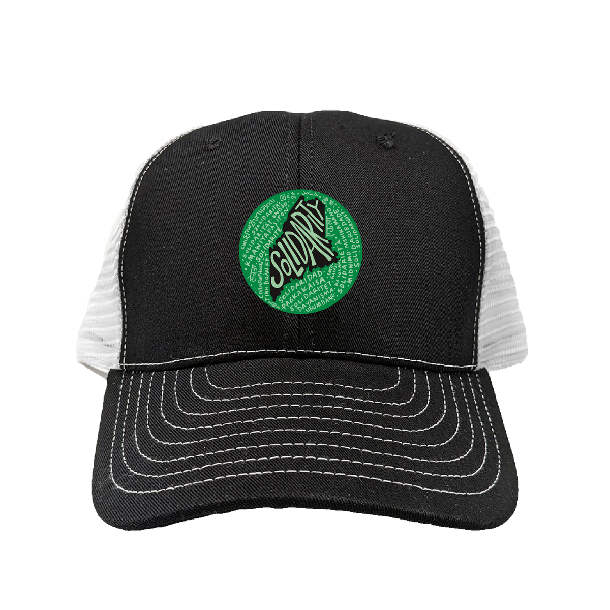 Solidarity Circle Black Mesh-Back Hat