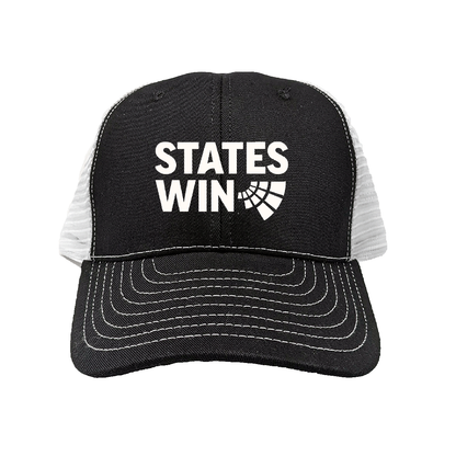States Win Black Mesh-Back Hat