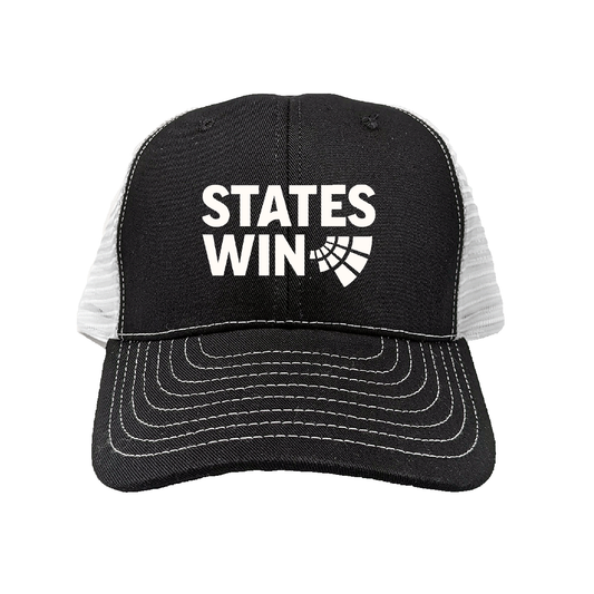 States Win Black Mesh-Back Hat