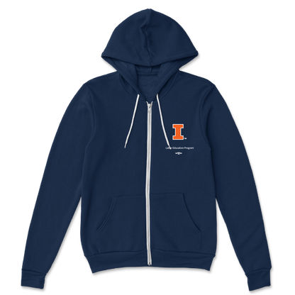 Navy Zip Hoodie