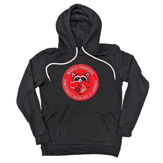 Racoon Logo Black Pullover Hoodie
