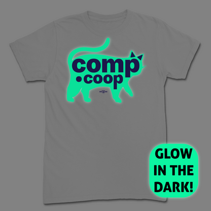 Glow-in-the-Dark Cat Logo T-Shirt