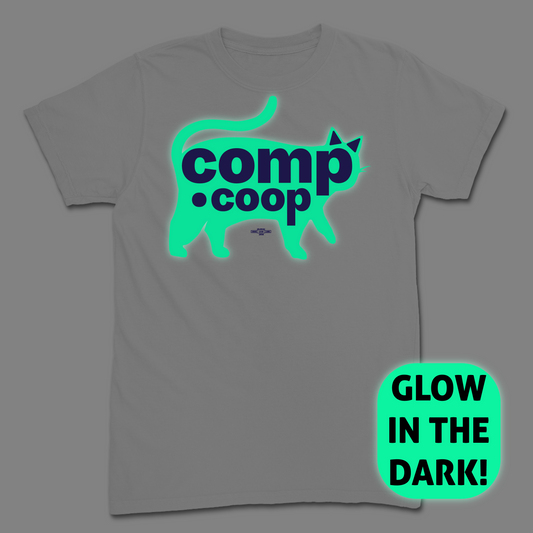 Glow-in-the-Dark Cat Logo T-Shirt