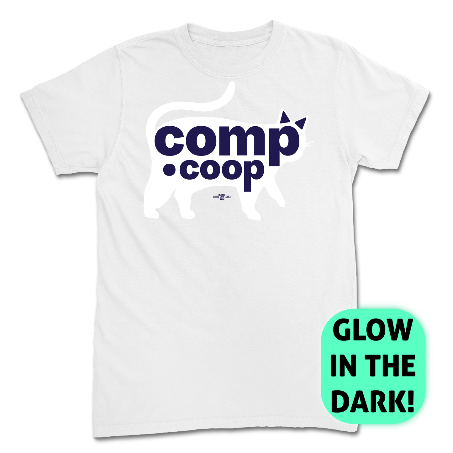 Glow-in-the-Dark Cat Logo T-Shirt
