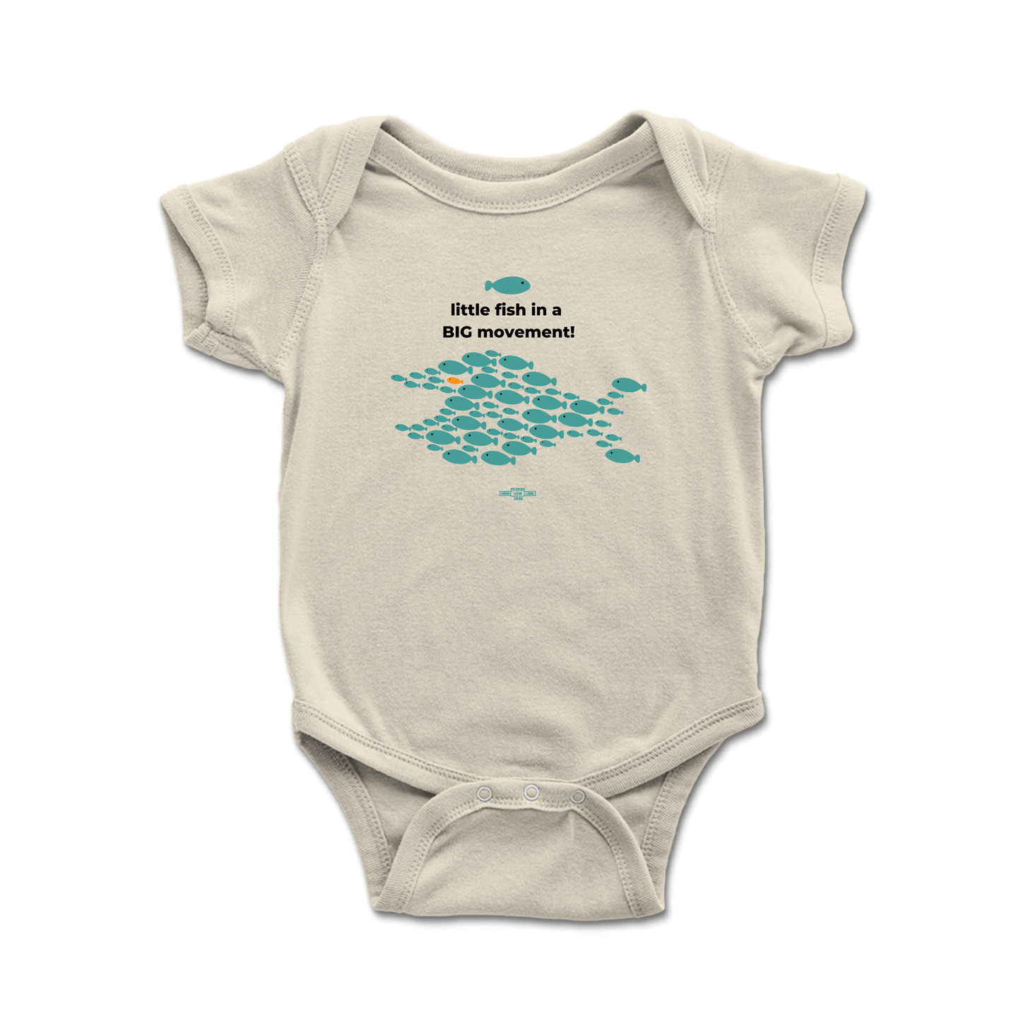 Little Fish BIG Movement Onesie