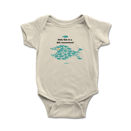 Little Fish BIG Movement Onesie