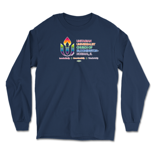 Rainbow Chalice Navy Long Sleeve T-Shirt