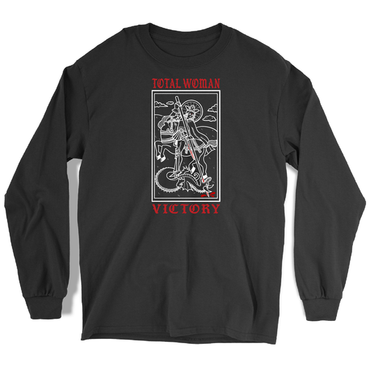 Total Woman Victory Black Long Sleeve T-Shirt