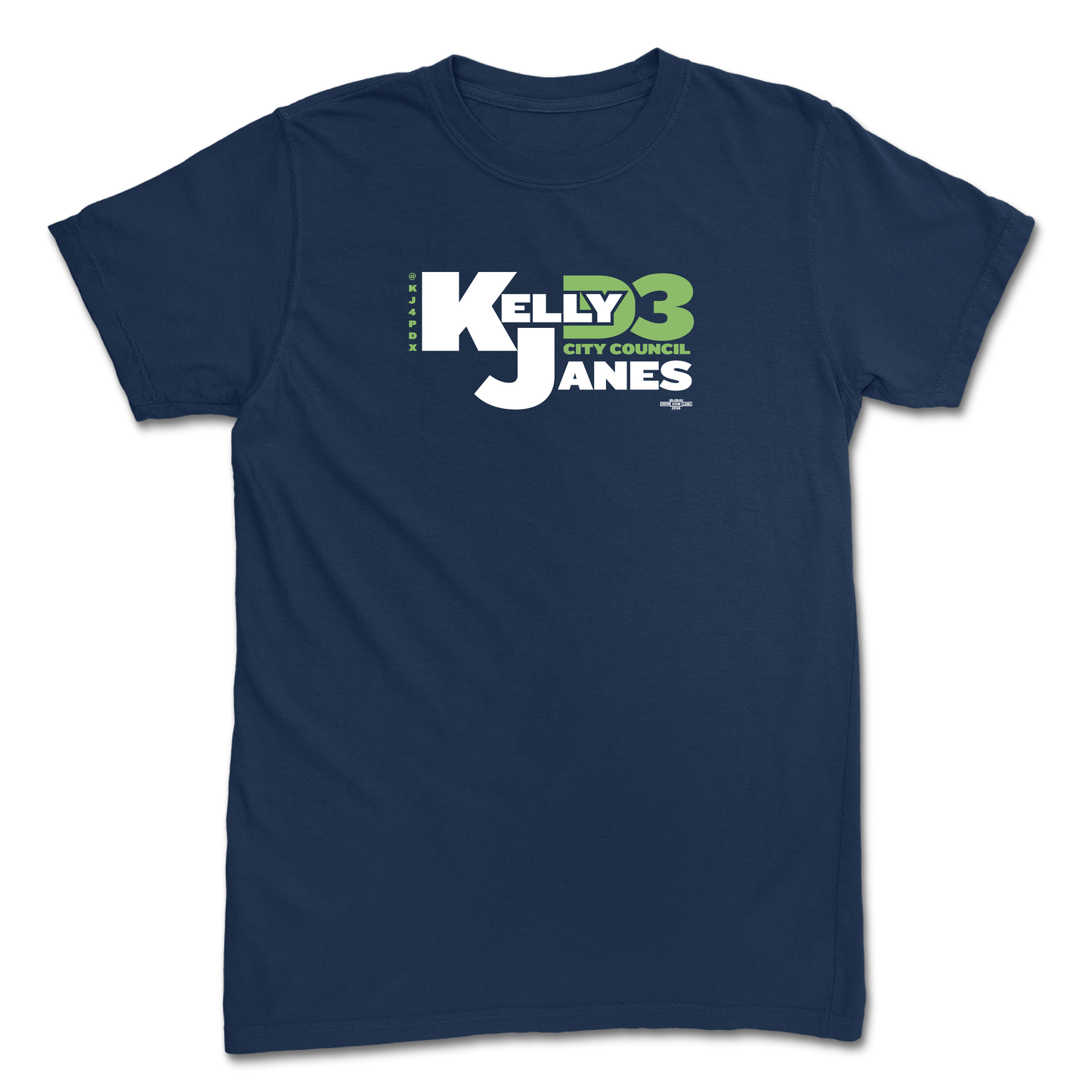 Kelly Janes for City Council Navy Tee