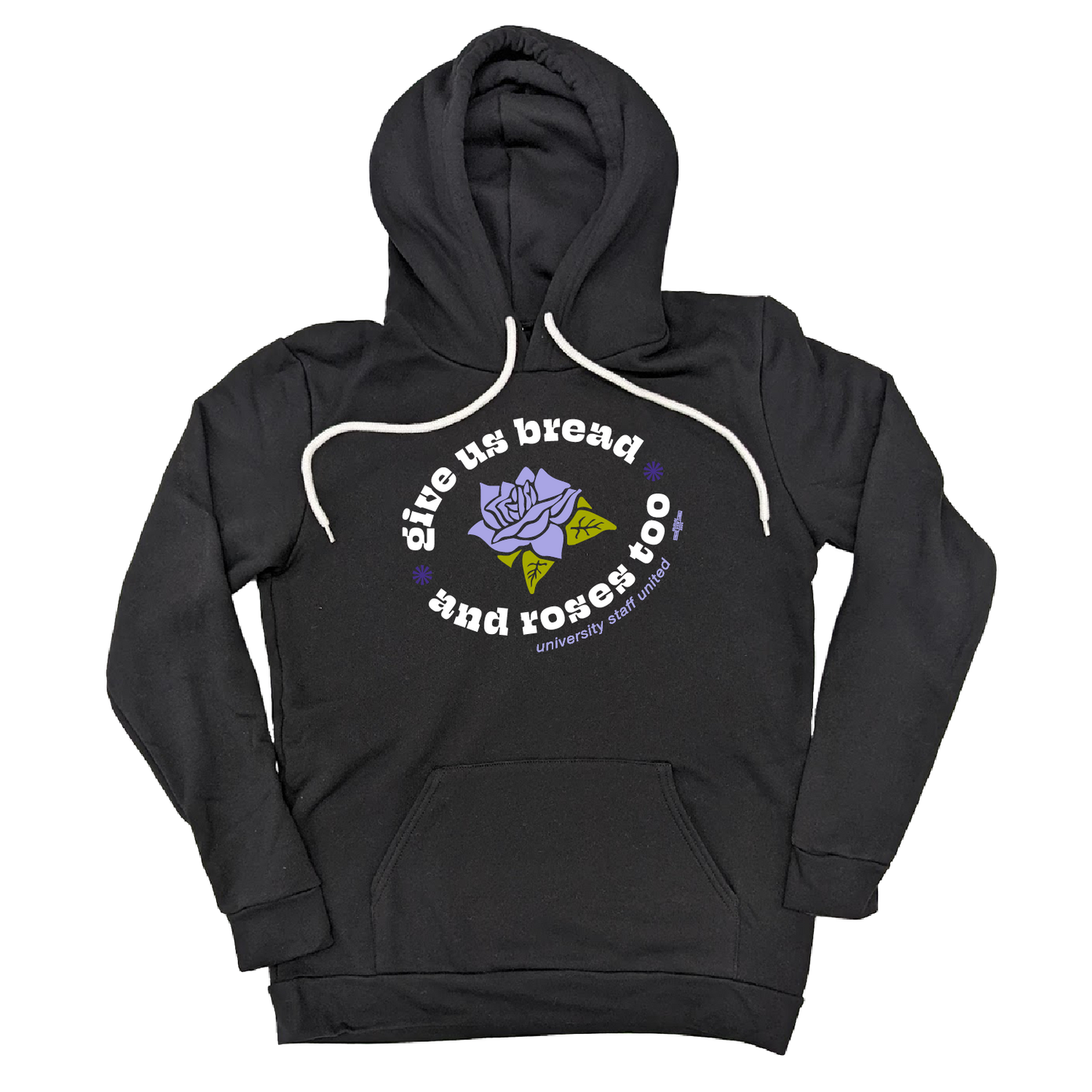 Give Us Bread and Roses Too Black Hoodie