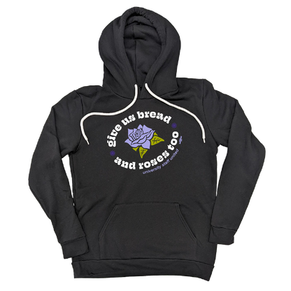 Give Us Bread and Roses Too Black Hoodie