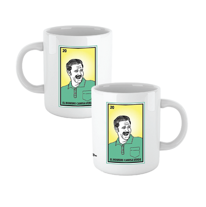 El Hombre Camisa Verde mug
