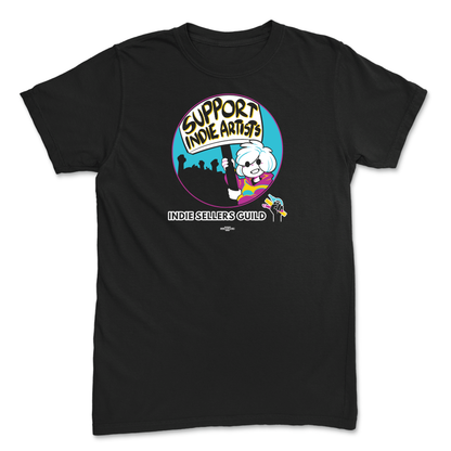Support Indie Artists Black T-Shirt