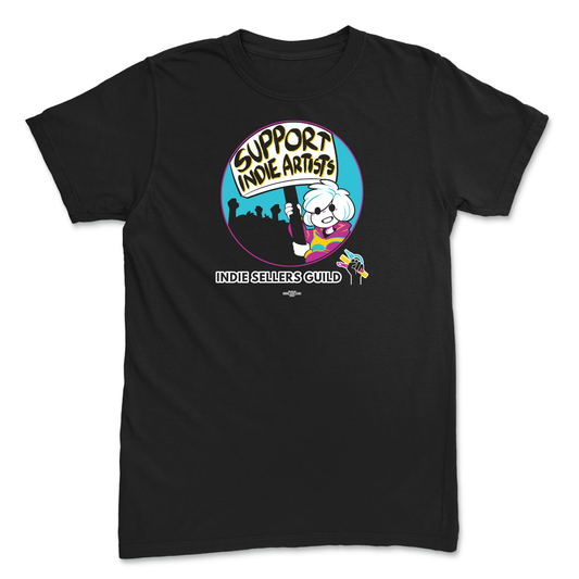 Support Indie Artists Black T-Shirt