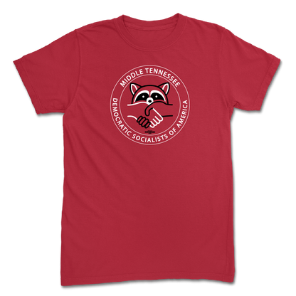 Racoon Logo Red T-Shirt