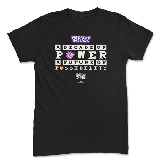 "A Decade of Power" black T Shirt
