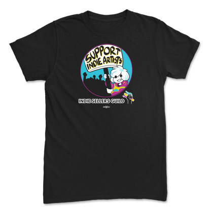 Support Indie Artists Black T-Shirt