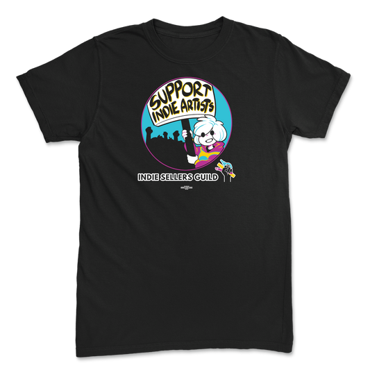 Support Indie Artists Black T-Shirt