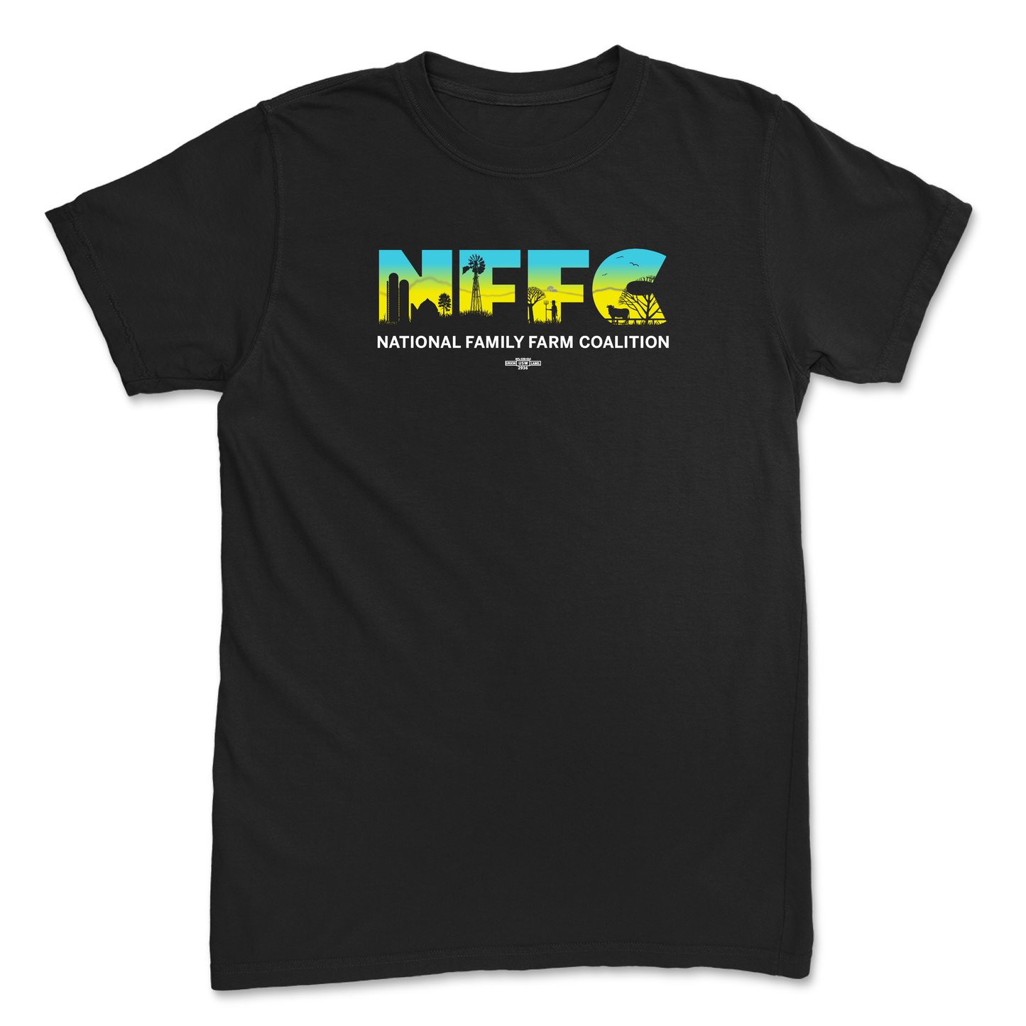 NFFC Gradient Logo on Black